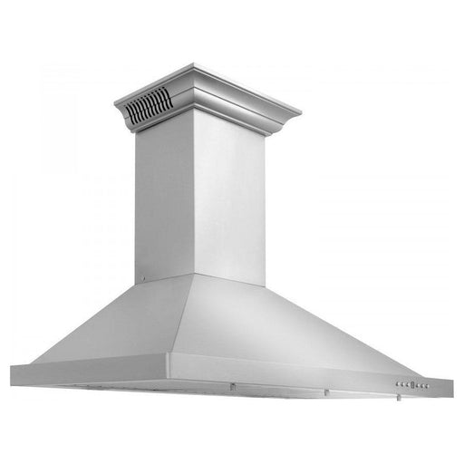 ZLINE 42 in. Stainless Steel Wall Range Hood with Built-in CrownSound Bluetooth Speakers KL2CRN-BT-42