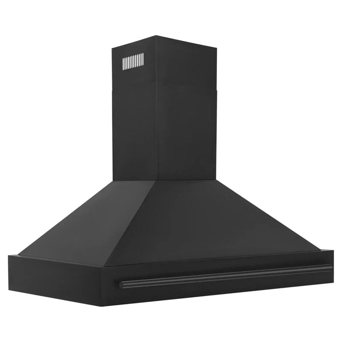 ZLINE 48 In. Black Stainless Steel Range Hood with Black Stainless Steel Handle, BS655-48-BS