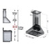 ZLINE 48 in. Black Stainless Steel Wall Mount Range Hood BS655N-48