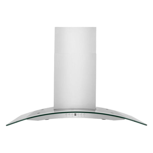 ZLINE 48 in. Convertible Vent Wall Mount Range Hood in Stainless Steel & Glass, KN4-48