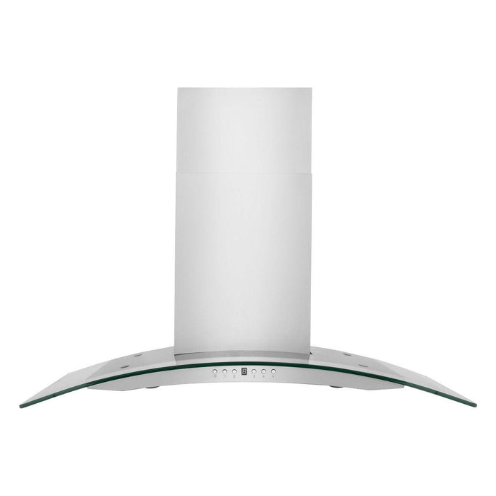 ZLINE 48 in. Convertible Vent Wall Mount Range Hood in Stainless Steel & Glass, KN4-48