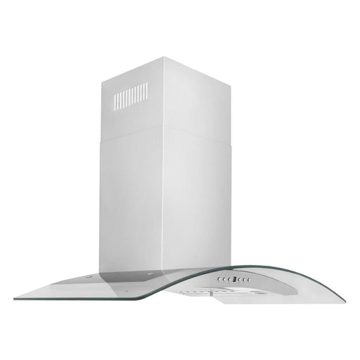 ZLINE 48 in. Convertible Vent Wall Mount Range Hood in Stainless Steel & Glass, KN4-48