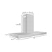 ZLINE 48 in. Convertible Vent Wall Mount Range Hood in Stainless Steel, KE-48