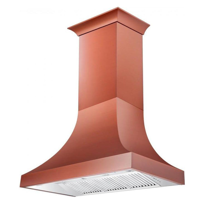 ZLINE 48 in. Designer Series Copper Finish Wall Range Hood 8632C-48