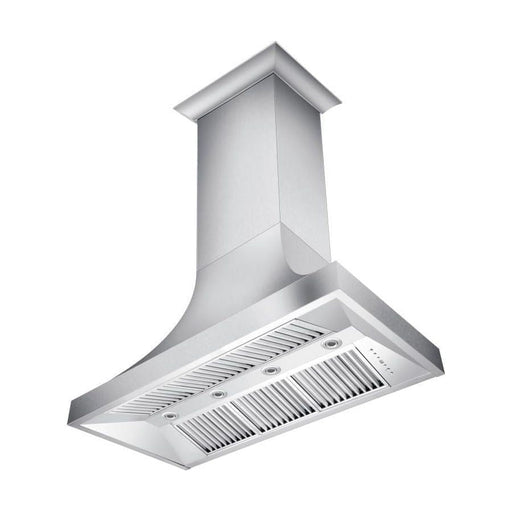 ZLINE 48 in. Designer Series DuraSnow Stainless Finish Indoor Wall Range Hood 8632S-48