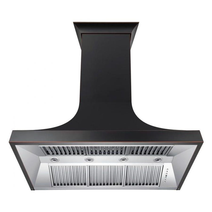 ZLINE 48 in. Designer Series Oil-Rubbed Bronze Wall Range Hood 8632B-48