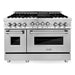 ZLINE 48 in. Gas Range and 48 in. Range Hood Appliance Package 2KP-RGRH48