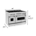 ZLINE 48 in. Gas Range, Range Hood and Dishwasher Appliance Package 3KP-RGRH48-DW