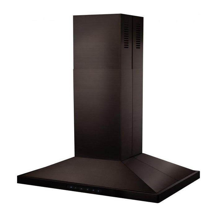 ZLINE 48 in. Island Mount Range Hood In Black Stainless Steel BSGL2iN-48