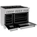 ZLINE 48 in. Professional Dual Fuel Range with Gas Burner and 6.0 cu.ft. Electric Oven In DuraSnow Stainless Steel RAS-SN-48