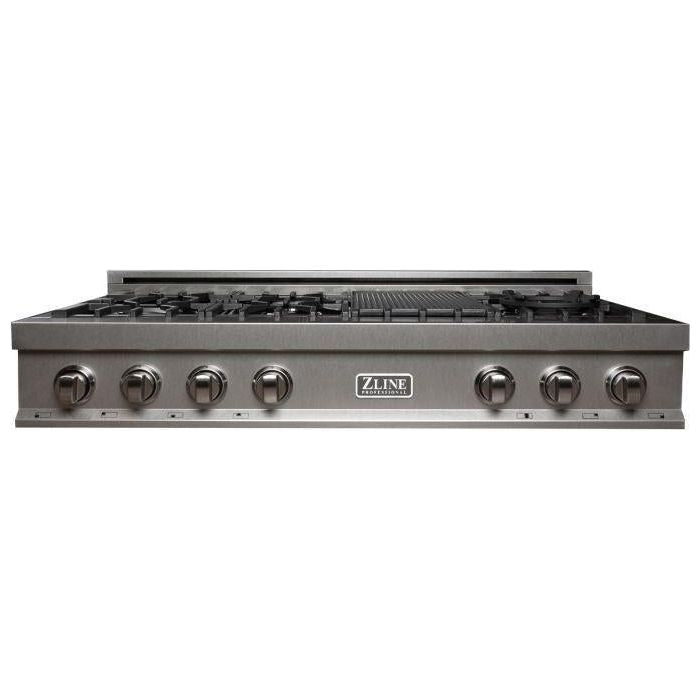 ZLINE 48 in. Rangetop In DuraSnow Stainless with 7 Gas Burners RTS-48