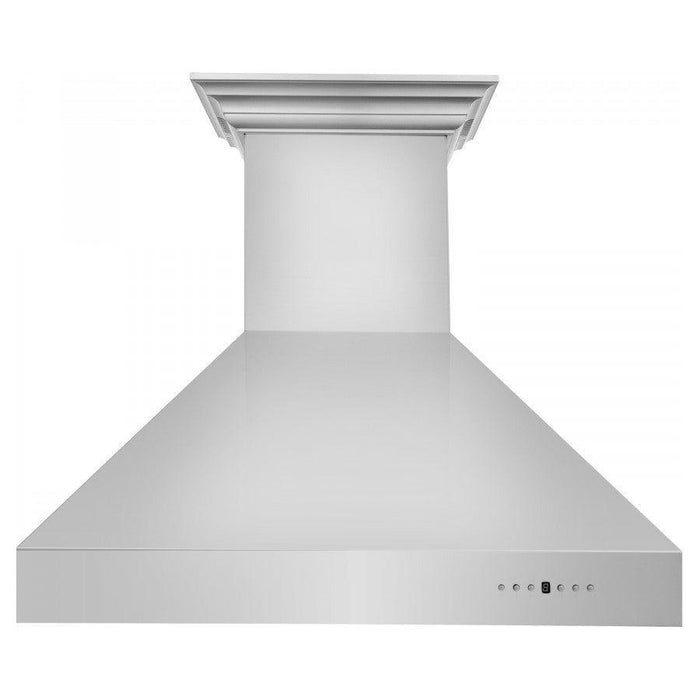 ZLINE 48 in. Stainless Steel Wall Range Hood with Built-in CrownSound Bluetooth Speakers 667CRN-BT-48