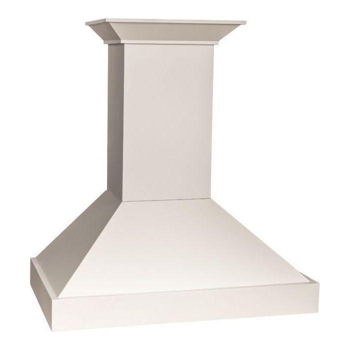 ZLINE 48 in. Wooden Wall Mount Range Hood In White KBTT-48