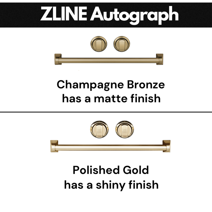 ZLINE 48 Inch Autograph Edition DuraSnow® Stainless Steel Range Hood with Champagne Bronze Handle, KB4SNZ-48-CB