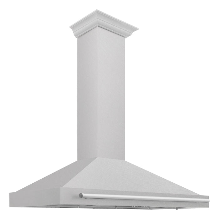 ZLINE 48 Inch DuraSnow® Stainless Steel Range Hood with Stainless Steel Handle, KB4SNX-48