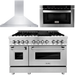 ZLINE 48 Range, 48 Range Hood and Microwave Drawer Appliance Package