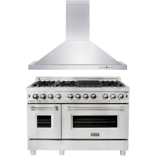 ZLINE 48 Range and 48 Range Hood Appliance Package