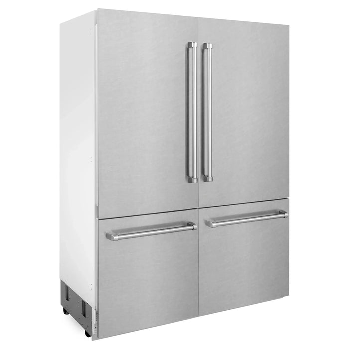 ZLINE 60" 32.2 cu. ft. Built-In Refrigerator with Internal Water and Ice Dispenser in Fingerprint Resistant Stainless Steel, RBIV-SN-60