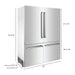 ZLINE 60 In. 32.2 cu. ft. Built-In 4-Door Refrigerator with Internal Water and Ice Dispenser in Stainless Steel, RBIV-304-60