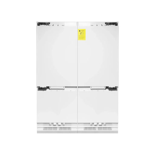 ZLINE 60 In. 32.2 cu. Ft. Panel Ready Built-In 4-Door French Door Refrigerator with Gold Handles, RBIV-60-G