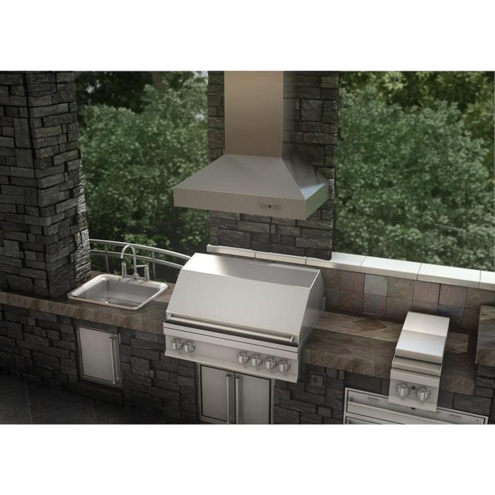 ZLINE 60 in. Ducted Wall Mount Range Hood In Outdoor Approved Stainless Steel 697-304-60