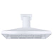 ZLINE 60 in. Professional Convertible Vent Wall Mount Range Hood In Stainless Steel with Crown Molding 597CRN-60