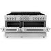 ZLINE 60 in. Professional Gas Burner and 7.4 cu. ft. Electric Oven In Stainless Steel RA60