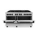 ZLINE 60 Inch Autograph Edition Dual Fuel Range in Stainless Steel with Matte Black Accents, RASZ-60-MB