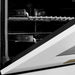 ZLINE 60 Inch Autograph Edition Dual Fuel Range In Stainless Steel with White Matte Door and Champagne Bronze Accents RAZ-WM-60-CB