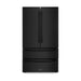 ZLINE Appliance Bundle - 36 in. Dual Fuel Range, Range Hood, Microwave Drawer, Refrigerator in Black Stainless, Bundle-4KPR-RABRH36-MW