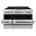 ZLINE Appliance Bundle- 48 in. Dual Fuel Range, Range Hood, 3 Rack Dishwasher, Refrigerator, Bundle-4KPR-RARH48-DWV