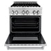 ZLINE Appliance Package - 30 in. Dual Fuel Range, Over-the-Range Microwave, 3 Rack Dishwasher, Refrigerator, 4KPR-RAOTRH30-DWV