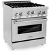 ZLINE Appliance Package - 30 In. Gas Range and Over-The-Range Microwave in Stainless Steel, 2KP-RGOTRH30