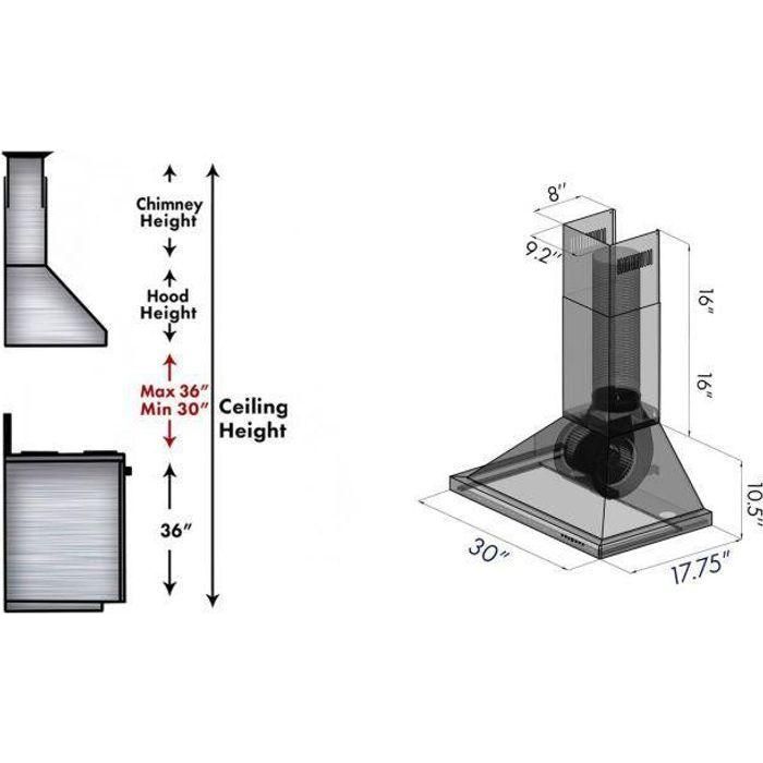 ZLINE Appliance Package - 30 In. Gas Range, Range Hood, Microwave and Dishwasher in Black Stainless Steel, 4KP-RGBRH30-MWDWV