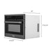 ZLINE Appliance Package - 30 In. Gas Range with Brass Burners, Microwave Oven, Range Hood in Black Stainless Steel, 3KP-RGBRHMWO-30