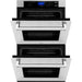 ZLINE Appliance Package - 30" Professional Double Wall Oven, 36" Rangetop, Range Hood In Stainless Steel, 3KP-RTRH36-AWD