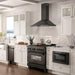 ZLINE Appliance Package - 36 in. Rangetop With 6 Gas Burners, Range Hood In Black Stainless Steel, 2KP-RTBRH36