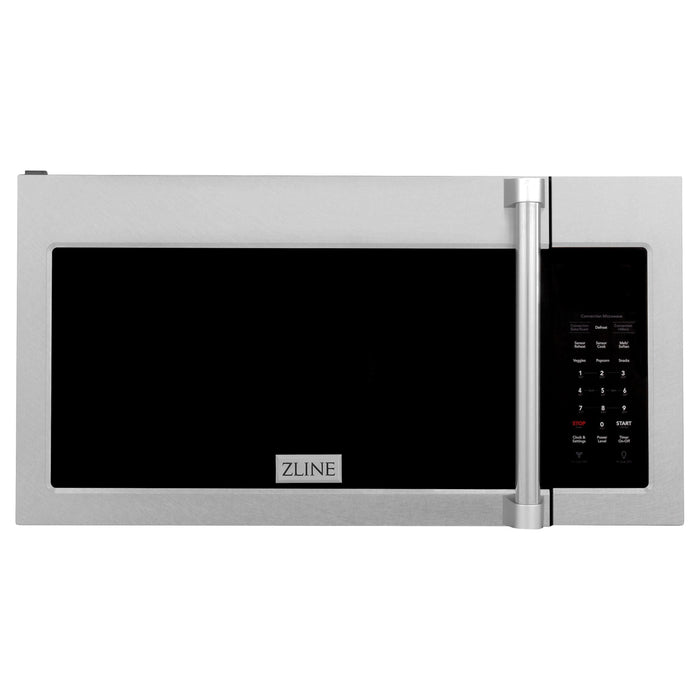 ZLINE Appliance Package - 36" Rangetop, Over The Range Convection Microwave With Traditional Handle In DuraSnow® Stainless Steel, 2KP-RTSOTR30