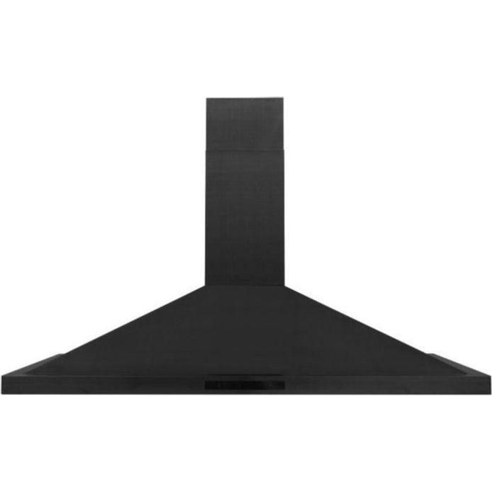 ZLINE Appliance Package - 48" Rangetop With 6 Gas Burners, Range Hood In Black Stainless Steel, 2KP-RTBRH48