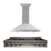 ZLINE Appliance Package - 48" Rangetop With 7 Gas Burners, Range Hood in DuraSnow® Stainless Steel, 2KP-RTSRH48