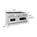 ZLINE Appliance Package - 60 In. Dual Fuel Range, Microwave Oven, Range Hood in Stainless Steel, 3KP-RARHMWO-60