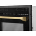 ZLINE Autograph 24" Built-in Convection Microwave Oven in Black Stainless Steel and Champagne Bronze Accents, MWOZ-24-BS-CB