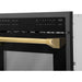 ZLINE Autograph 24" Built-in Convection Microwave Oven in Black Stainless Steel and Gold Accents, MWOZ-24-BS-G