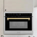 ZLINE Autograph 24" Built-in Convection Microwave Oven in Stainless Steel and Champagne Bronze Accents, MWOZ-24-CB