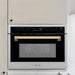 ZLINE Autograph 24" Built-in Convection Microwave Oven in Stainless Steel and Gold Accents, MWOZ-24-G