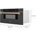 ZLINE Autograph 30 In. 1.2 cu. ft. Built-In Microwave Drawer In Black Stainless Steel with Champagne Bronze Accents, MWDZ-30-BS-CB