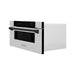 ZLINE Autograph 30 In. 1.2 cu. ft. Built-In Microwave Drawer In Stainless Steel with Matte Black Accents, MWDZ-30-MB