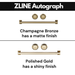 ZLINE Autograph 60 In. 32.2 cu. ft. Built-In 4-Door Refrigerator with Internal Water and Ice Dispenser In Stainless Steel and Gold Accents RBIVZ-304-60-G