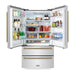 ZLINE Autograph Bronze Package - 36 in. Rangetop, 36 in. Range Hood, Dishwasher, Refrigerator, Microwave Drawer, Wall Oven