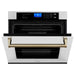 ZLINE Autograph Bronze Package - 36 in. Rangetop, 36 in. Range Hood, Dishwasher, Refrigerator, Microwave Drawer, Wall Oven